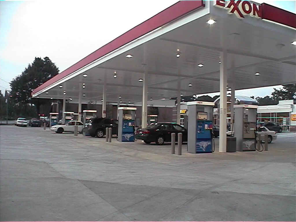 Exxon gas station