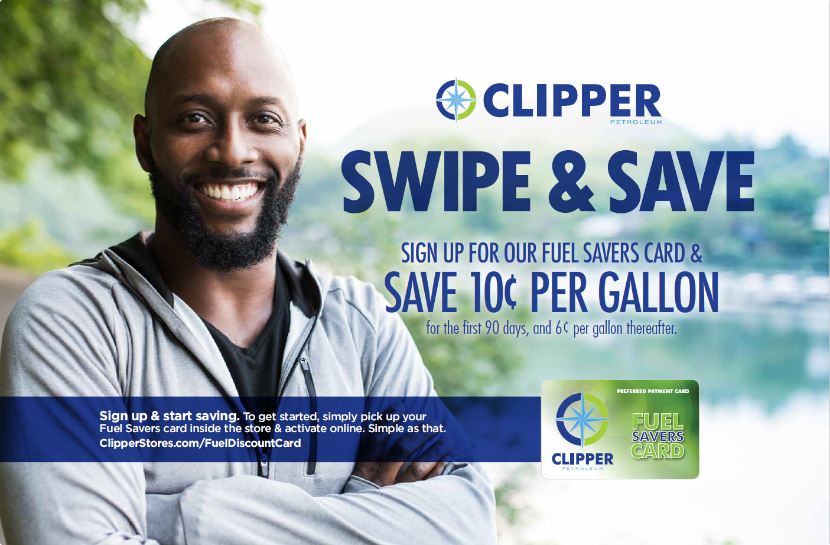 Clipper Fuel Savers Card promotion